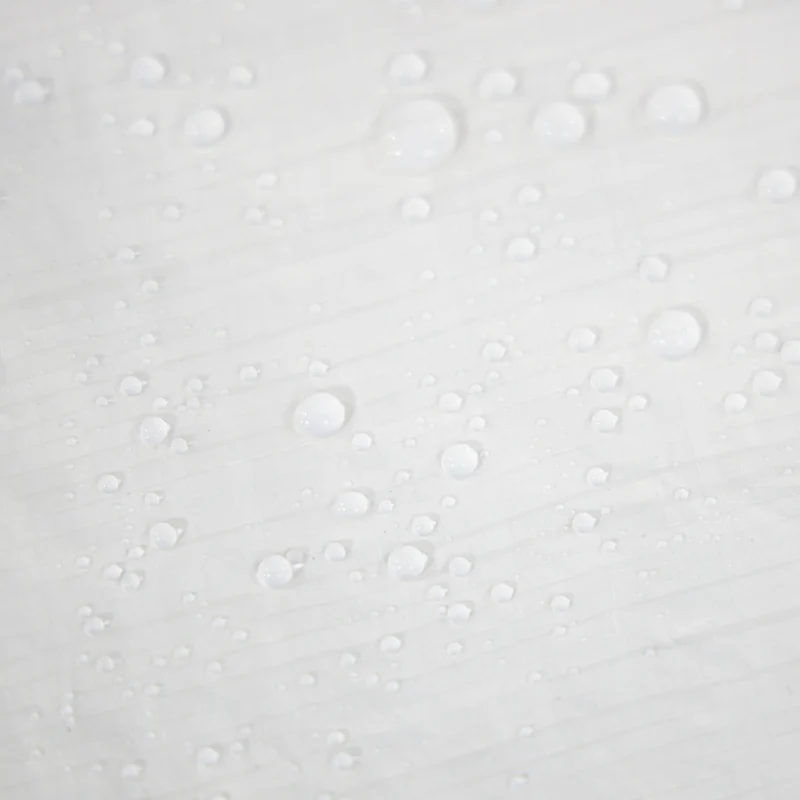 Lot de 6 parois latérales blanches pour tonnelle 3 x 6 m protection intempéries finition imperméable en PE blanc 13_0013249