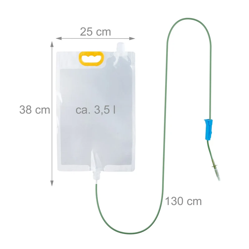 Lot de 4 sacs d'arrosage goutte à goutte réglables jardin pratique pour un arrosage autonome en PVC jaune 13_0016529