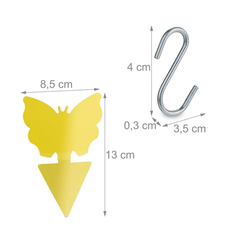Lot de 4 sacs d'arrosage goutte à goutte réglables jardin pratique pour un arrosage autonome en PVC jaune 13_0016529