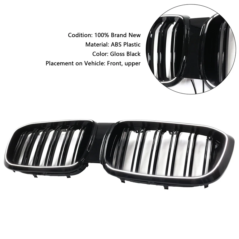Calandre Maille BMW X3 X4 G01 G02 Noir 2018-2021 v4