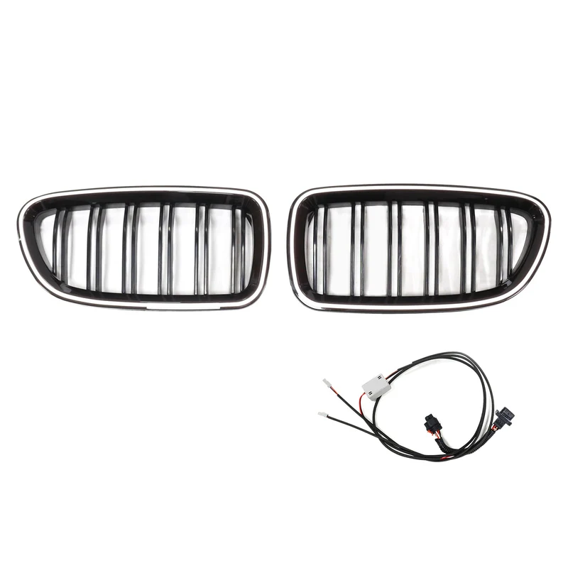 Grille Rein BMW Série 5 F10 F11 Noir Brillant 2010-2016