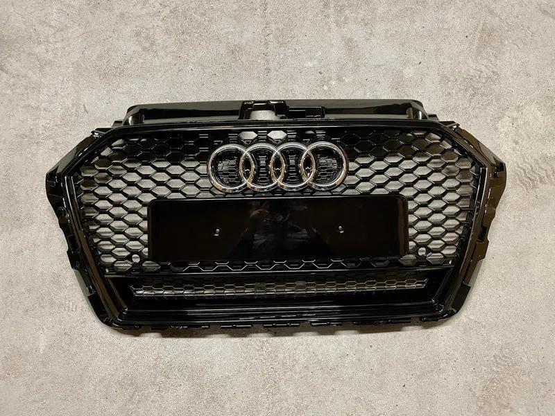 Calandre Audi A3 8V Look RS3 Noir 2016 à 2019