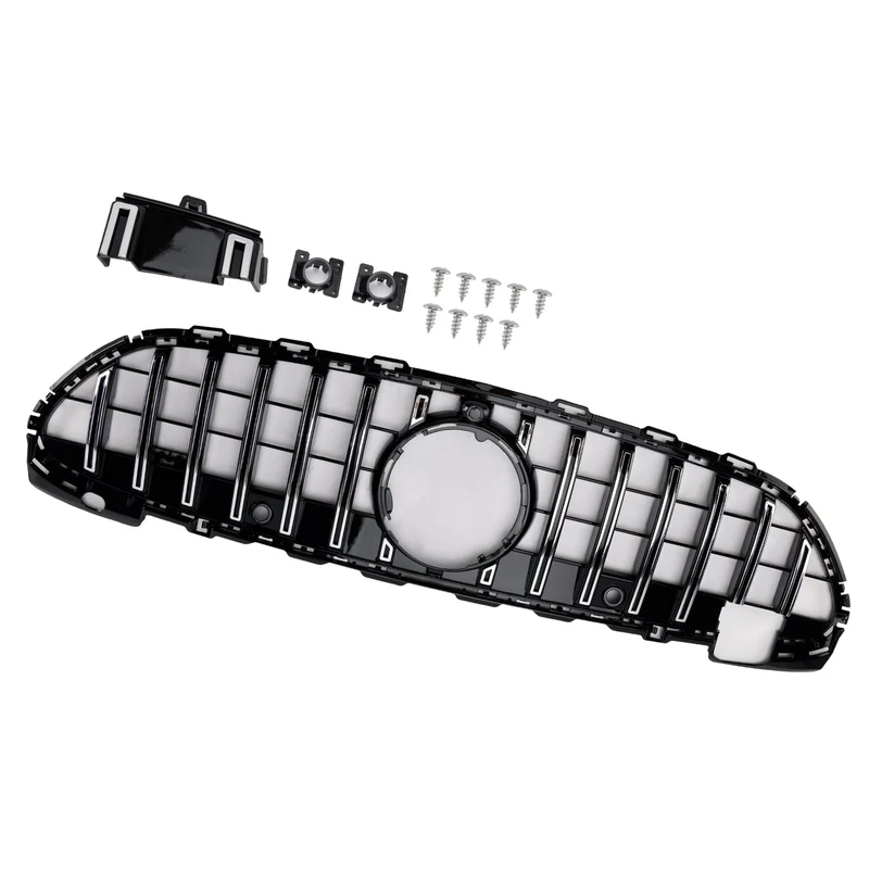 Grille Pare-Chocs Avant GT-R Mercedes W206 2022-2023 Noir Chrome