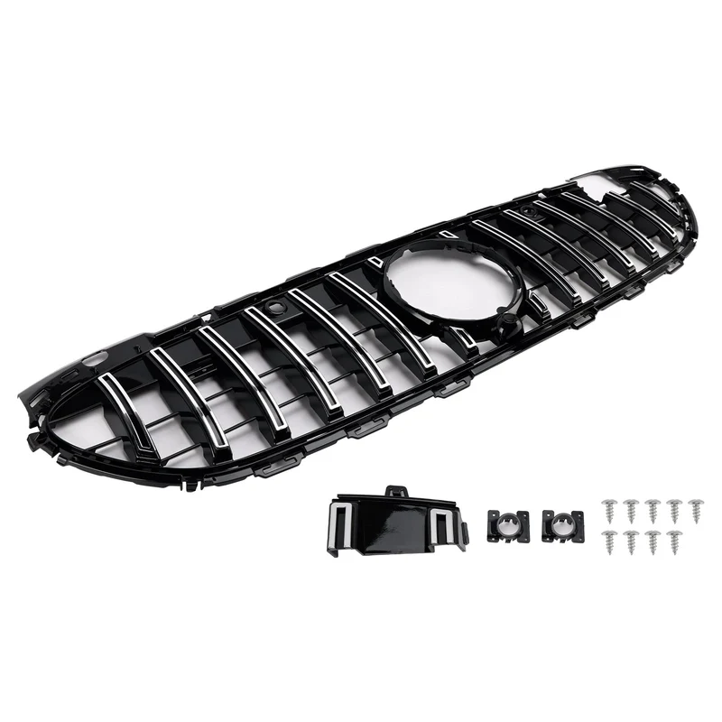 Grille Pare-Chocs Avant GT-R Mercedes W206 2022-2023 Noir Chrome