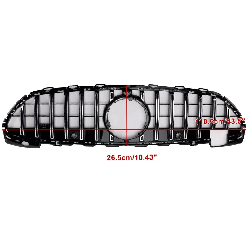 Grille Pare-Chocs Avant GT-R Mercedes W206 2022-2023 Noir Chrome