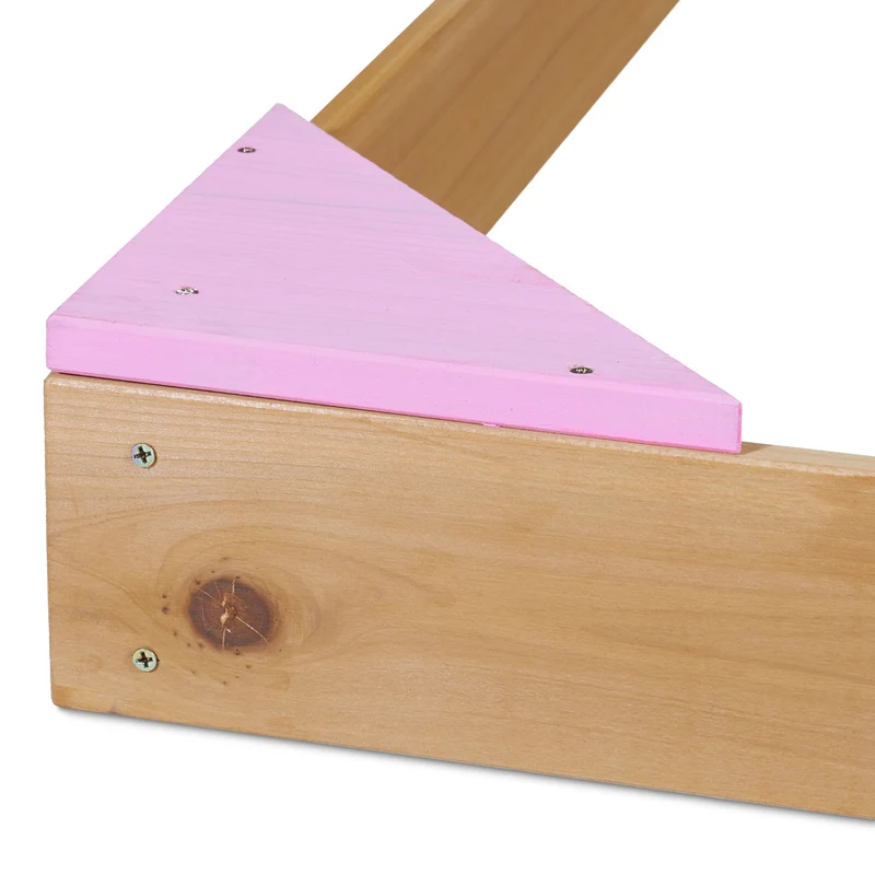 Bac à sable carré pour enfants avec assises d'angle 120 x 120 x 30 cm jeu extérieur coloré en bois de sapin naturel 13_0011637
