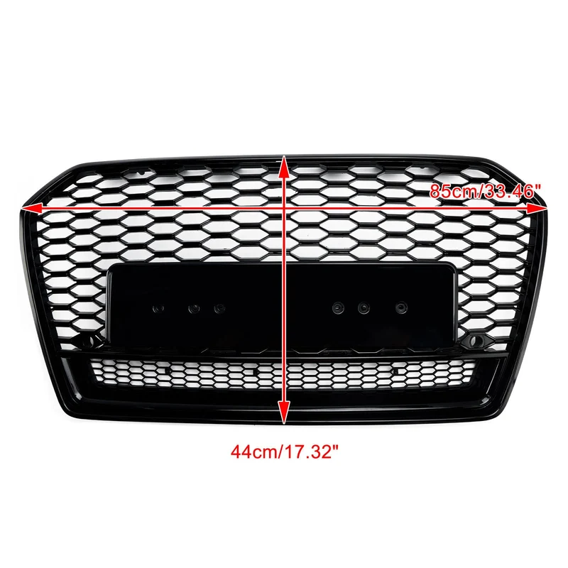 Calandre Style RS6 Nid Abeille Noir Audi A6 C7PA 2016-2018