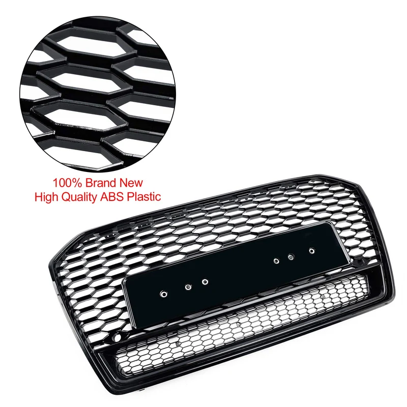 Calandre Style RS6 Nid Abeille Noir Audi A6 C7PA 2016-2018