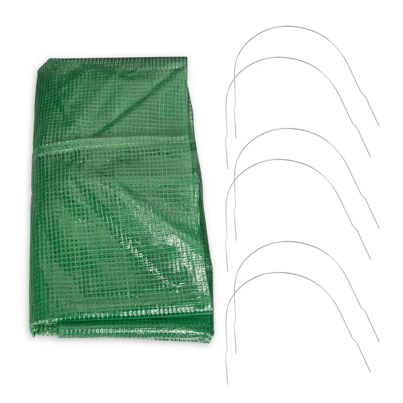 Tunnel de croissance pour jardin protection plantes 290 x 120 x 120 cm montage rapide en PVC vert 13_0010723