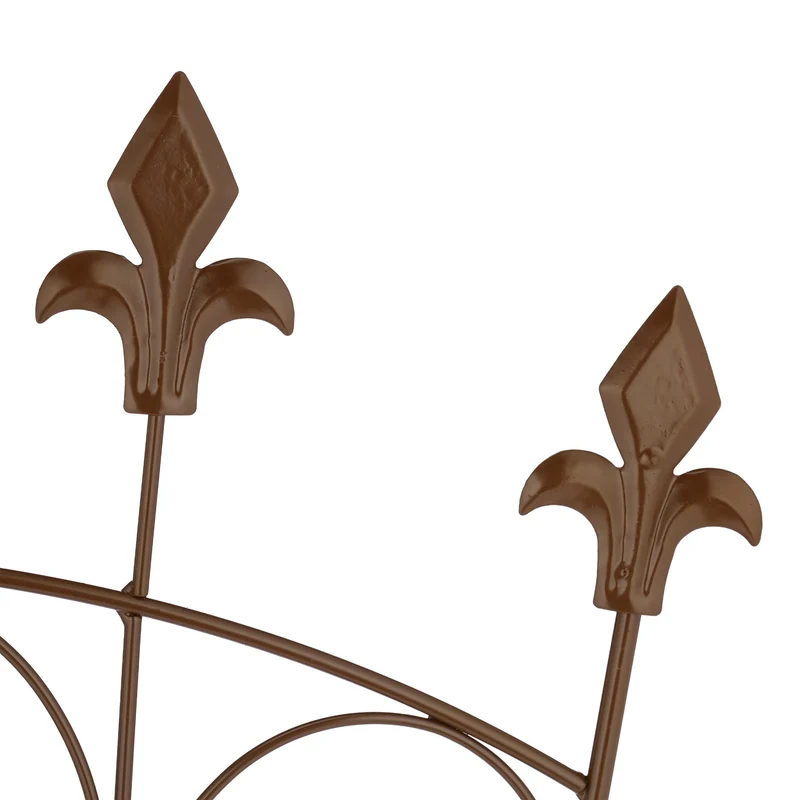 Lot de 2 tuteurs à plantes décoratifs pour lierre jardin 150 x 10 x 10 cm en métal vert 13_0016809