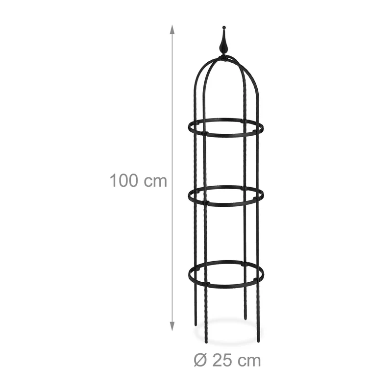 Lot de 2 treillis décoratifs pour plantes grimpantes jardin 100 x 30 cm en métal vert 13_0011739