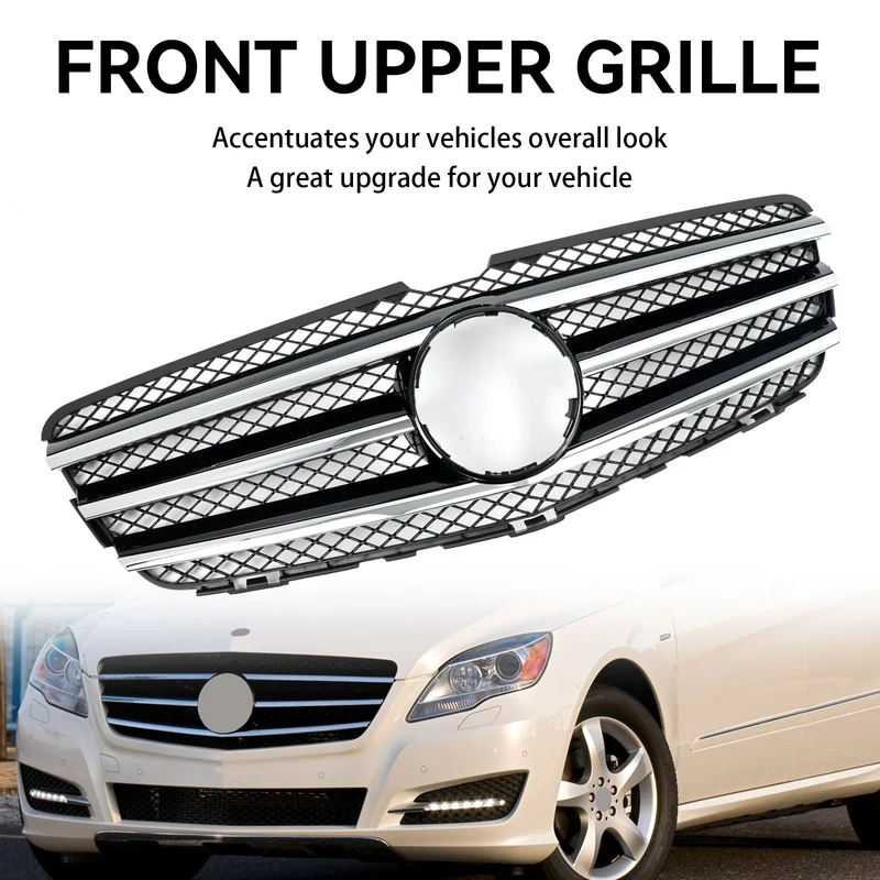 Grille Pare-Chocs Chrome Noir Mercedes Classe R W251 2010-2013