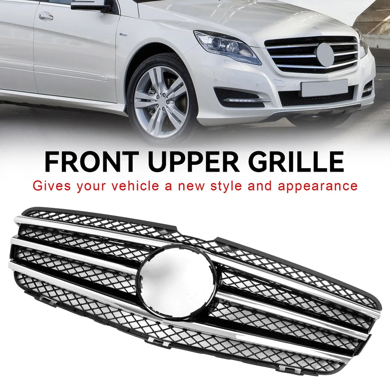 Grille Pare-Chocs Chrome Noir Mercedes Classe R W251 2010-2013