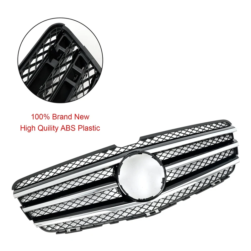 Grille Pare-Chocs Chrome Noir Mercedes Classe R W251 2010-2013