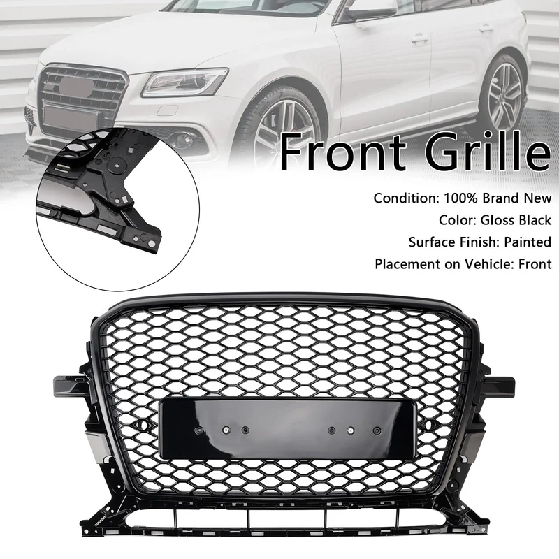 Calandre Nid d'Abeille Noir Brillant Audi Q5 2013-2017