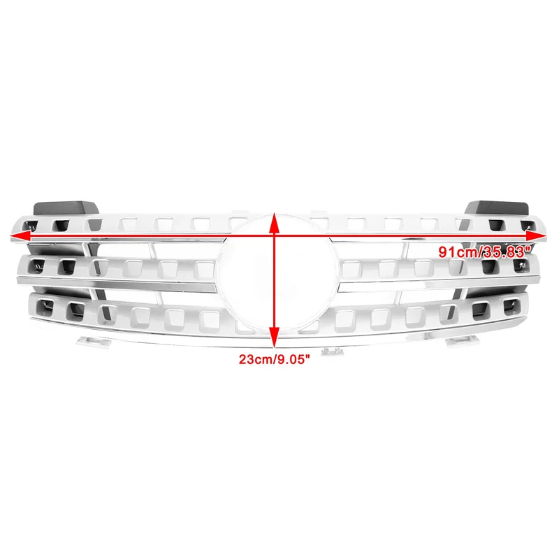 Calandre Chrome Mercedes-Benz Classe ML W164 2005-2008