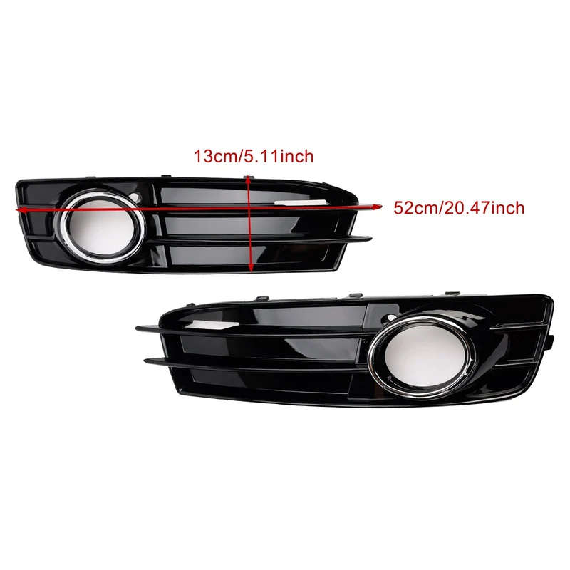 Grille Pare-Choc Avant Inférieure Audi A3 S-Line 2009 2012 Noir