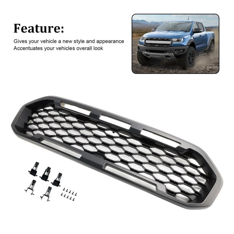 Grille Pare-Chocs Ford Ranger T8 2019-2023 Noir