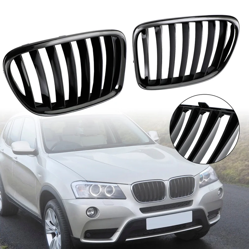 Grille BMW X1 E84 Noir Brillant 2009-2014 Capot