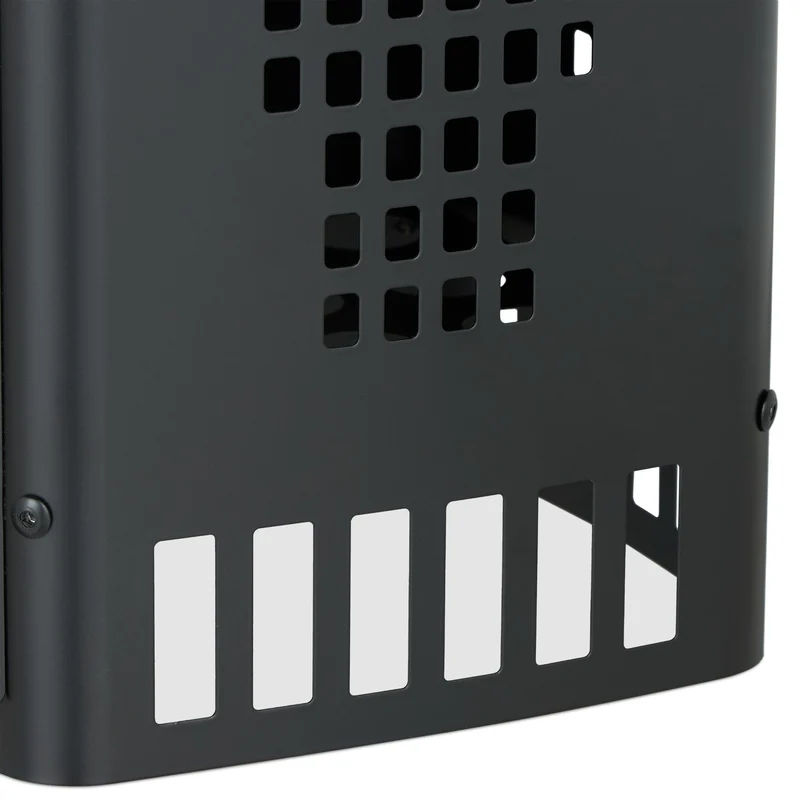 Cheminée d'allumage pratique pour barbecue 30 x 30 x 20 cm en métal noir 13_0012047