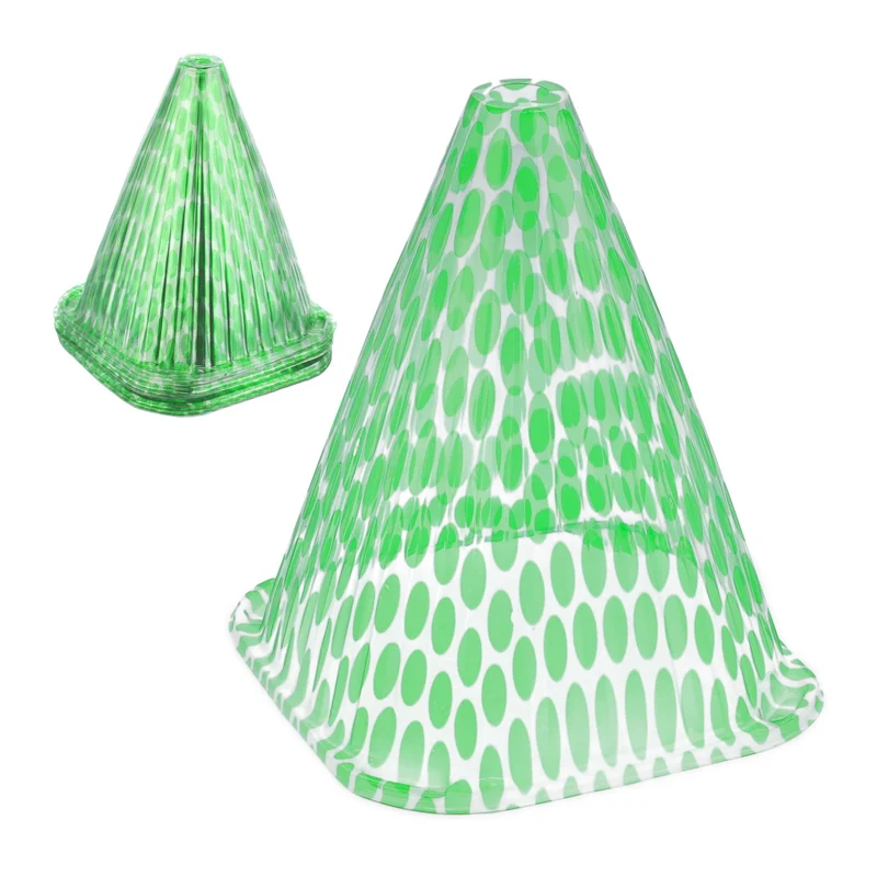 Lot de 10 cloches à salade pour jeunes plantes jardin 22 x 19 x 19 cm en plastique transparent 13_0016087