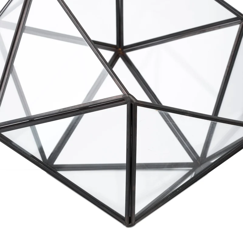 Terrarium original compact intérieur 16 x 17 x 20 cm circulation air optimale style moderne en verre transparent 13_0017391