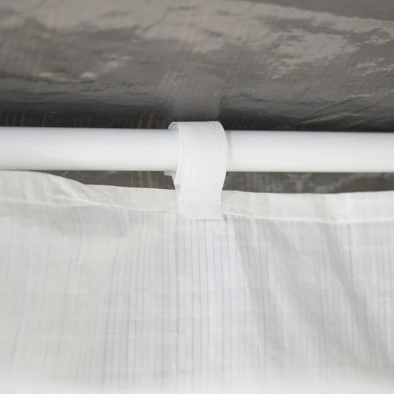 Lot de 3 parois latérales pour pavillon véranda protection intempéries facile à installer en PE gris 13_0013260