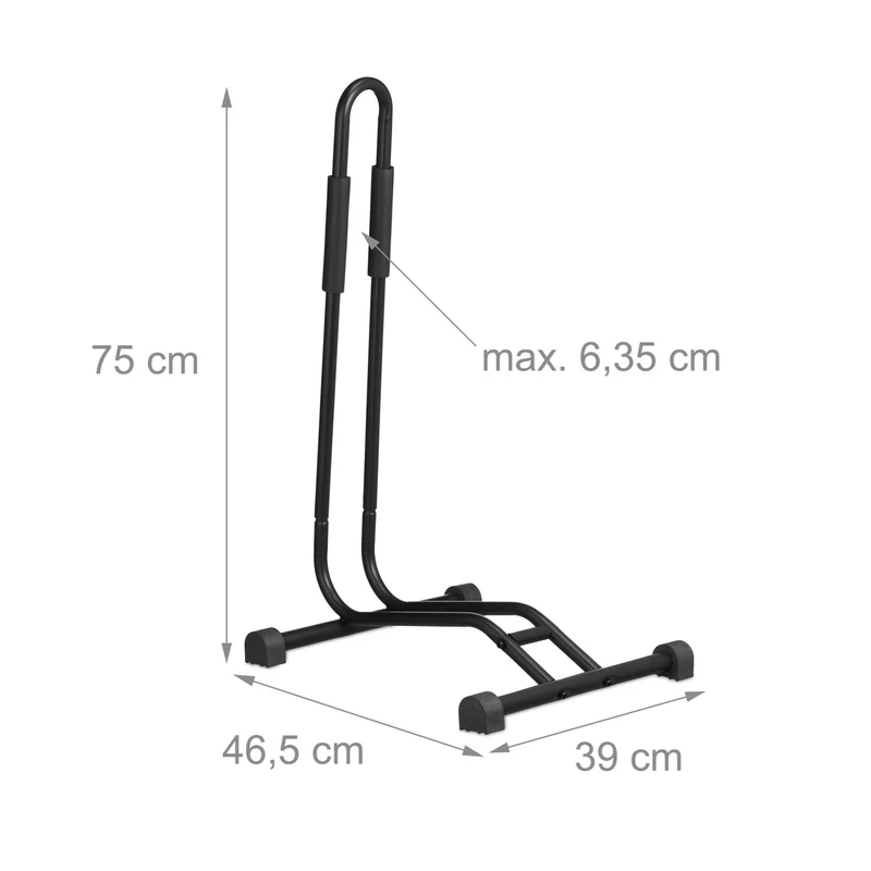 Pied d'atelier réglable pour entretien vélo avec plateau outils 150 x 50 x 50 cm en métal noir 13_0011947