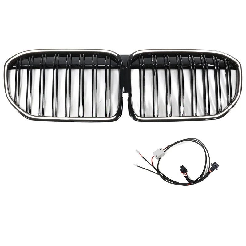 Grille BMW Série 7 G11 G12 Noir Brillant 2019-2022 v2