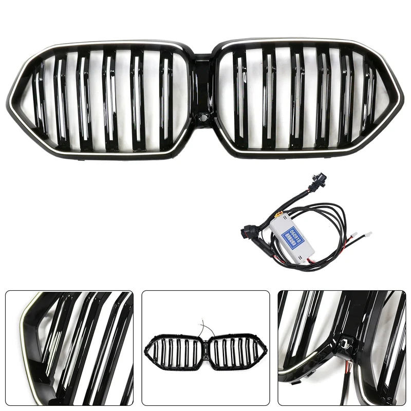 Grille BMW X6 G06 M60i Double Lamelles Noir 2023-2025