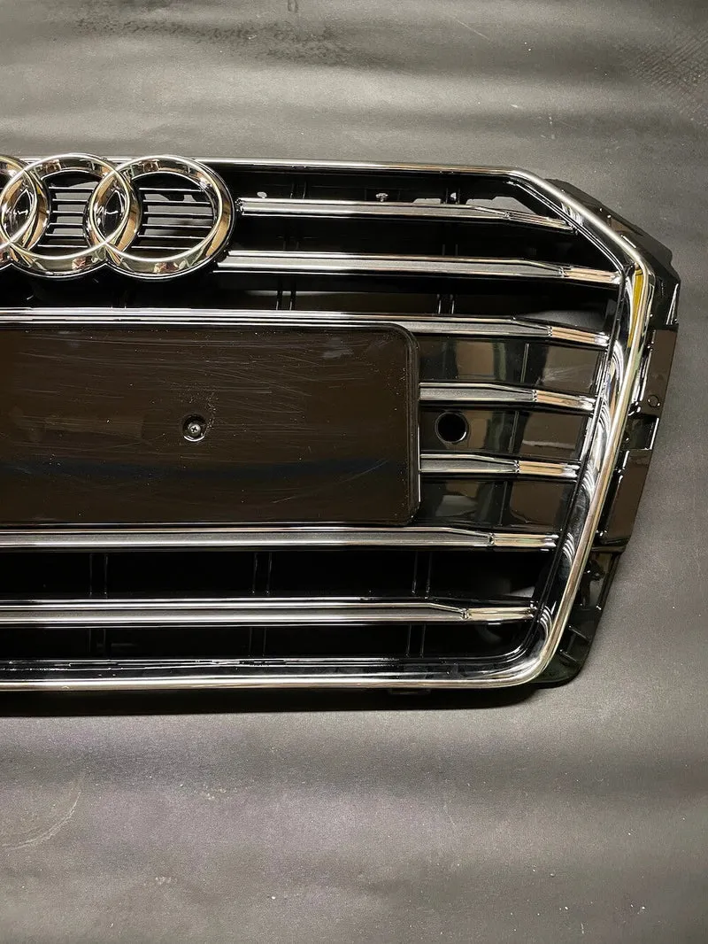 Calandre Audi A4 B9 Chrome / Noir Look S4 (15-19)