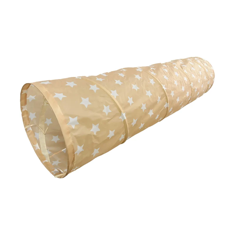 Tunnel de jeu pop-up intérieur extérieur 180 x 45 cm pour explorer et jouer en polyester bleu 13_0017731