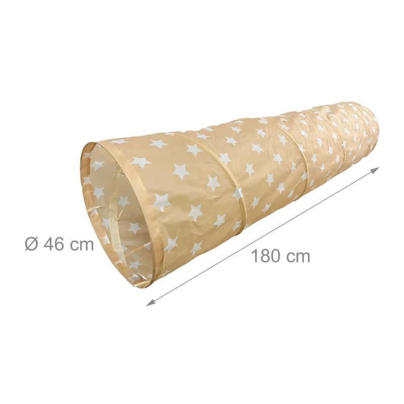 Tunnel de jeu pop-up intérieur extérieur 180 x 45 cm pour explorer et jouer en polyester bleu 13_0017731