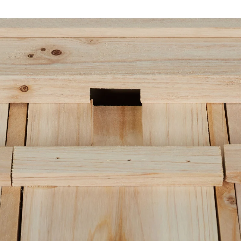 Nichoir d'extérieur 22 x 43,5 x 15 cm 3 chambres pratique en bois naturel 13_0015940