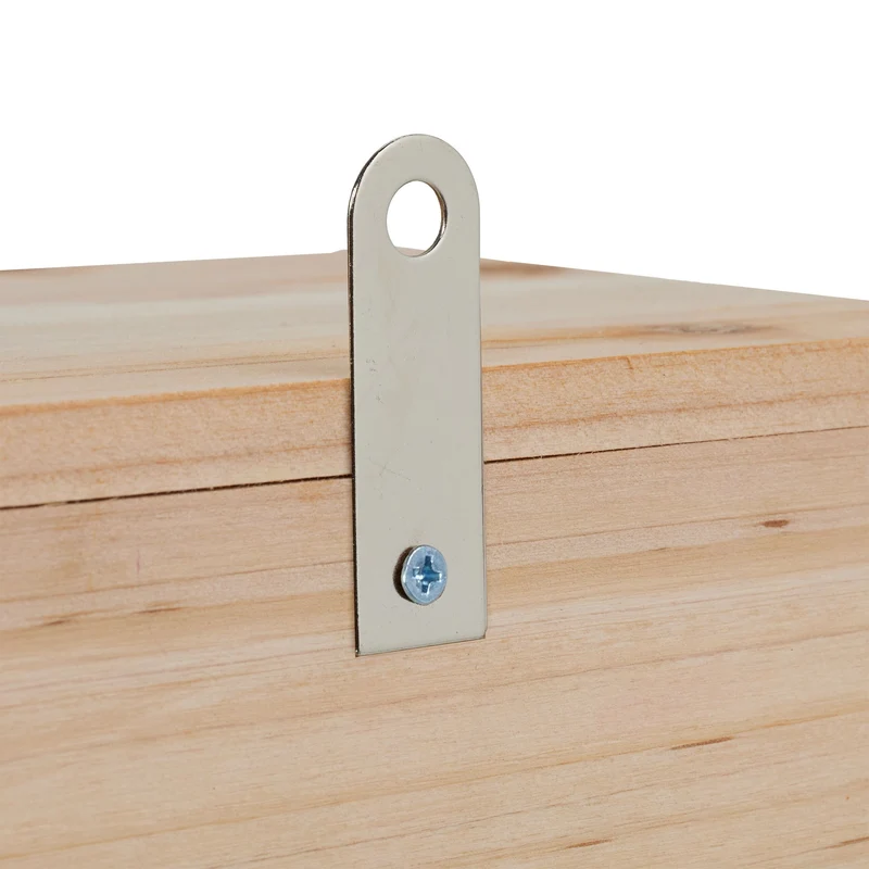 Nichoir d'extérieur 22 x 43,5 x 15 cm 3 chambres pratique en bois naturel 13_0015940