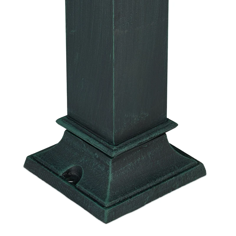 Fontaine de jardin design antique avec robinet doré 80 x 18,5 x 22 cm en fonte d'aluminium gris 13_0017084