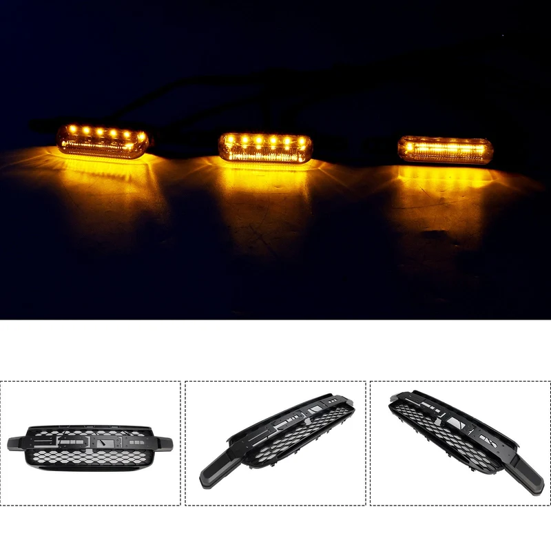 Grille Calandre LED Jaune Ford Ranger Next Gen 2023-2025