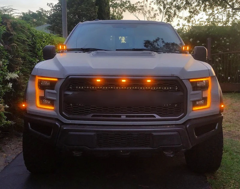 Feux LED Grille Ford F-150 2015-2019 Ambre Style Raptor