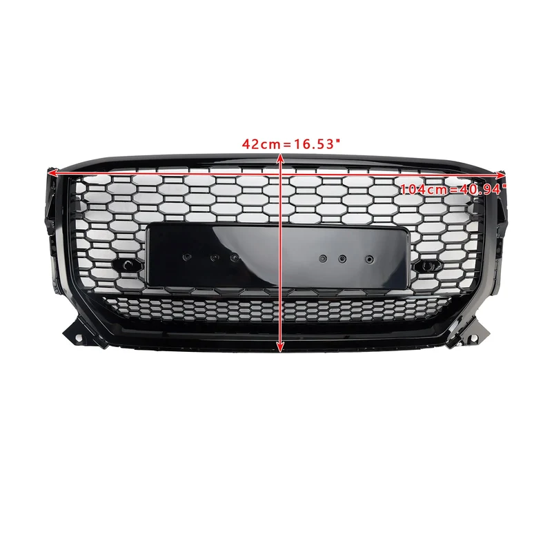 Calandre Nid d'Abeille Noir Brillant Audi Q2 2016-2020 Pré-lifting