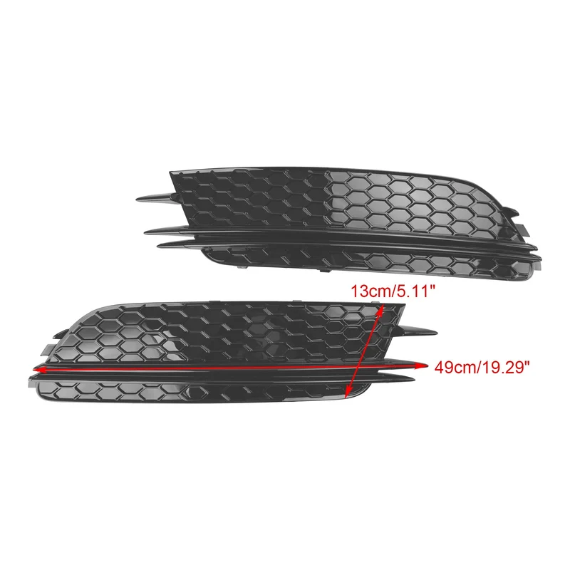 Parement Avant Bas Grille Foglight Noir Audi A6 C7 Pré-Facelift