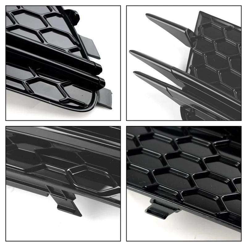 Parement Avant Bas Grille Foglight Noir Audi A6 C7 Pré-Facelift