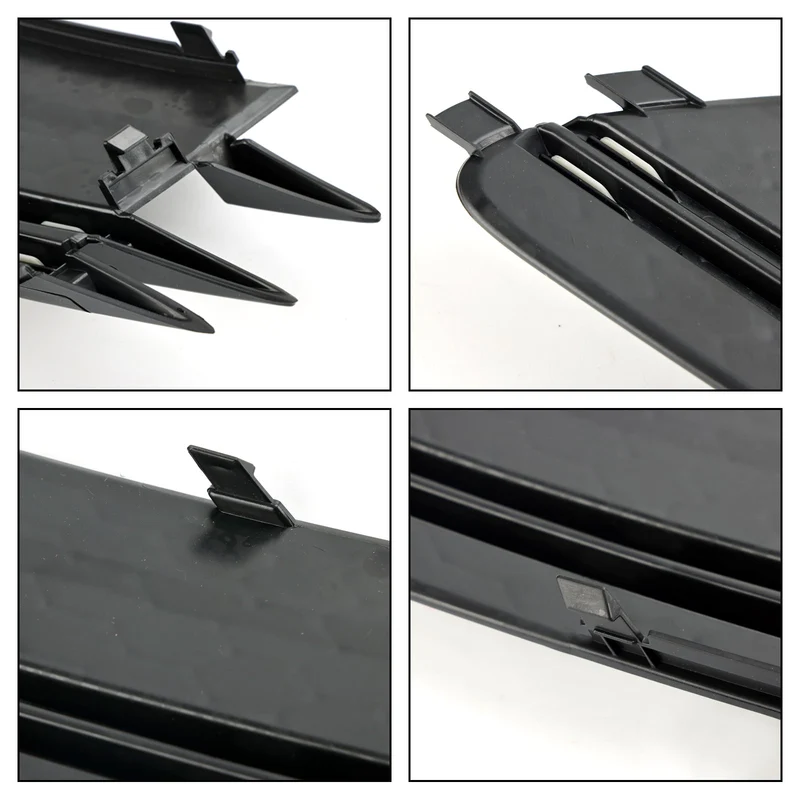 Parement Avant Bas Grille Foglight Noir Audi A6 C7 Pré-Facelift
