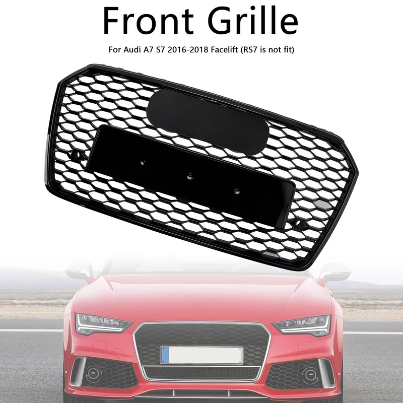 Grille RS7 Audi A7 S7 C7 Nid d'Abeille Noir