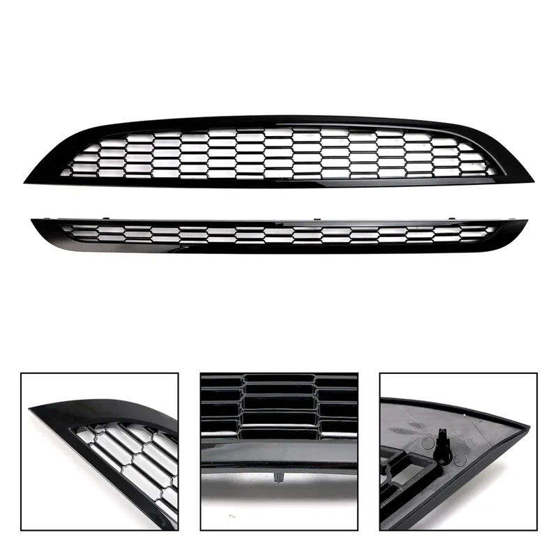 Calandre MINI R52 Maille Nid d'Abeille 2002-2006 Noir