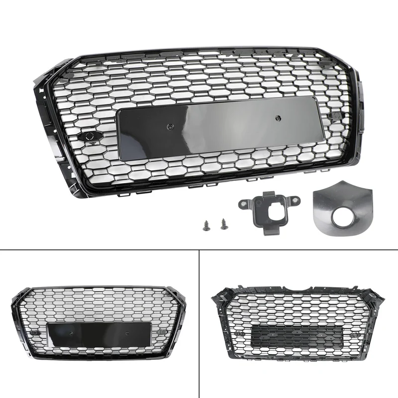 Grille Nid d'Abeille RS4 Audi A4 S4 B9 2017-2019 Noir