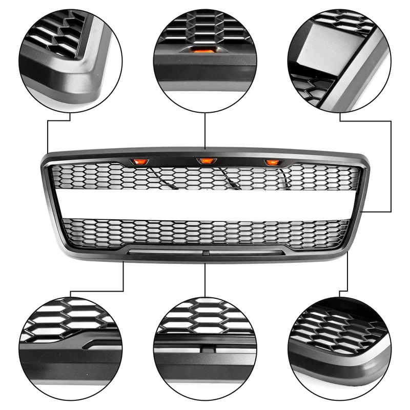 Grille Ford F-150 Raptor 2004-2008 Maille Noire LED