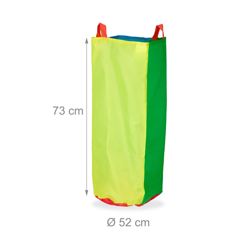 Lot de 4 sacs de saut pour enfants pratique extérieur 50 x 25 cm ambiance festive en polyester multicolore 13_0016128