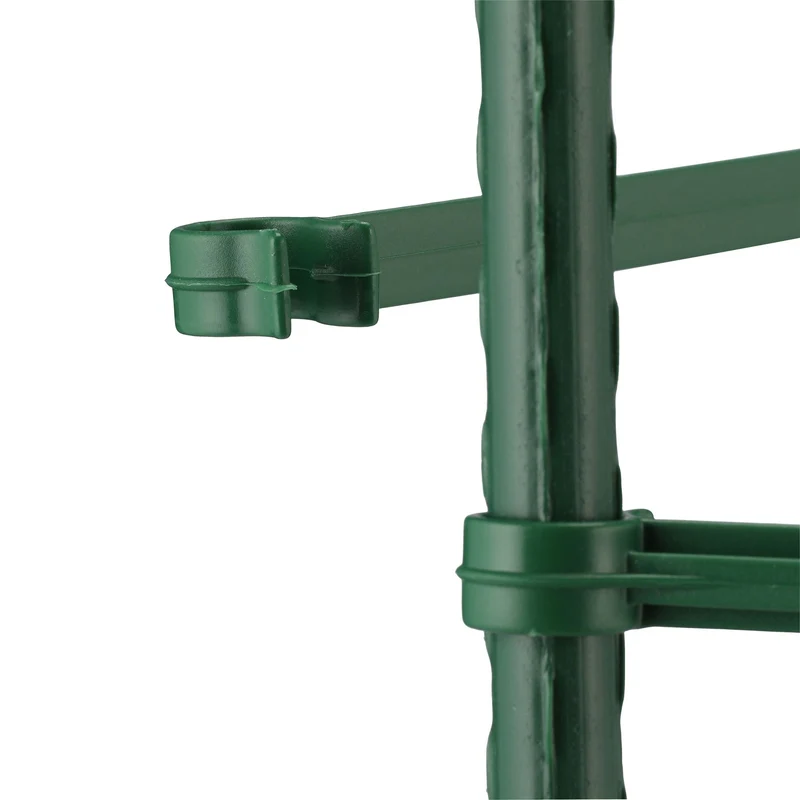 Lot de 4 treillis réglables pour plantes grimpantes jardin balcon 150 cm en métal vert 13_0011789