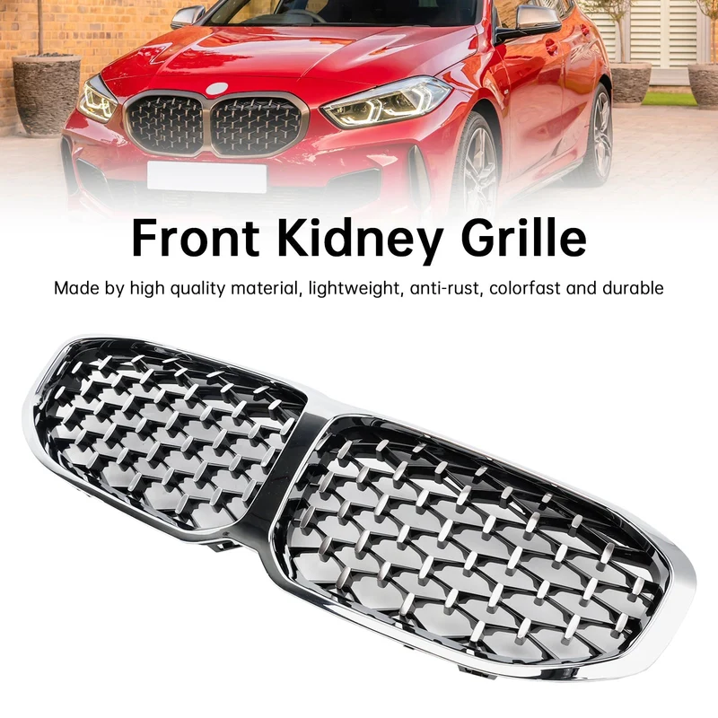 Calandre Avant BMW Série 1 F40 2019-2023 Style Diamant Argenté