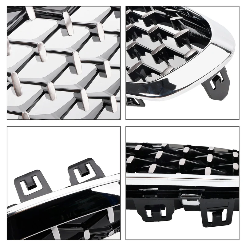 Calandre Avant BMW Série 1 F40 2019-2023 Style Diamant Argenté